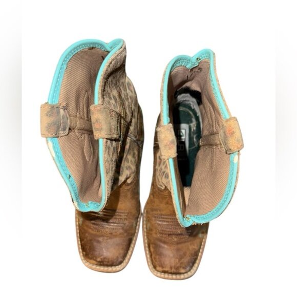 ARIAT CROSSROADS COWGIRL BOOTS SQUARE TOE Girls Size 12.5 - Picture 6 of 8